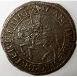 CHARLES 1 [1625-49] silver HALFCROWN. YORK mint, type 3, mm. lion. [Spink 2865 - £2000 in VF;