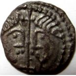 Anglo Saxon - Secondary phase Sceatta coinage [c.710-60]. SERIES J, type 72 - silver sceat. obv. 2