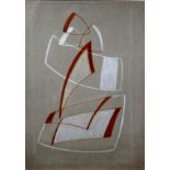 CECIL STEPHENSON [1889-1965]. Untitled Abstract, 1939. Oil crayon on card. Signed and dated in ink