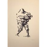 OLIFFE RICHMOND [1919-77]. Walking Figure, 1966. Lithograph, 99/250. Signed and dated. 77 x 53 cm [