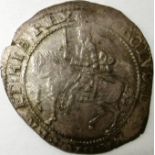 CHARLES 1 [1625-49] silver HALFCROWN. EXETER mint, 1643-6. mm. rose. Round shield with 5 short and 2