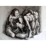 MICHAEL AYRTON [1921-75]. Minotaur Revealed, 1971. Etching, edition of 75, artist's proof, V111/X.