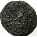 Anglo Saxon coin - Kings of Northumbria. AETHELRED 11 [841-50] styca. Moneyer - WULFRED. obv. +