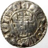 Norman coins. WILLIAM 11 [1087-1100] silver penny. Cross Pattee and Fleury type - SANDWICH mint -