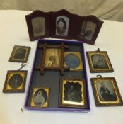 A collection of 19th Century and later daguerrotypes and vintage photographs (most in decorative