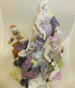 A 19th Century Berlin Porcelain figure group "The Spoils of War", 35.5 cm high CONDITION REPORTS