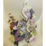 A 19th Century Berlin Porcelain figure group "The Spoils of War", 35.5 cm high CONDITION REPORTS