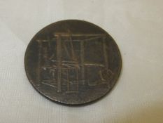 An 18th Century trade token issued by John Harvey in 1792 (Mayor of Norwich at that time)