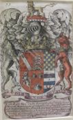 AFTER FRANCIS CHESHAM (1749-1806) - a selection of English Peerage Heraldic crests, hand-coloured