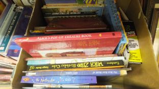 Nine boxes of mainly children's books