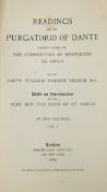 THE HON WILLIAM WARREN VERNON, MA "Readings on the Inferno of Dante", Volumes I & II,