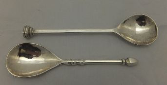 Two 20th Century Guild of Handicraft spoons - one date 1942 and the other 1955