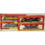 A collection of Hornby 00 gauge locomotives including a Medite Co-Co Diesel Electric Class 66 66709