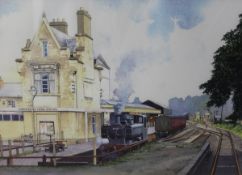 AFTER FREDERICK LEA "Cirencester Town Station circa 1959" and "Waiting at Watermoor", "Cirencester