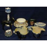 A collection of decorative china and glassware to include a Beswick pottery figure of a black foal,