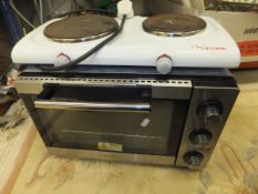 A Criterion two ring portable hob,