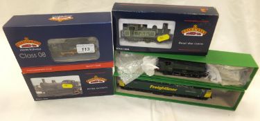 A collection of Bachmann Branch Line Model Railways 00 gauge locomotives including a Class 08