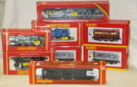A collection of Hornby 00 gauge locomotives including a Class 29 Diesel Electric D6103 BR,