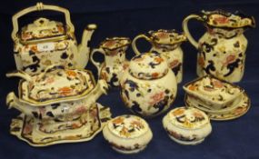 A collection of Mason's "Mandalay" pattern table wares to include teapot, small lidded tureen and