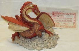 An Enchantica figure of a dragon, together with a certificate of authenticity No'd.