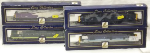 A collection of four Lima 00 gauge locomotives including a Class 37425 Regional Railways Concrete