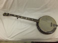 A Kay KB54 five string banjo