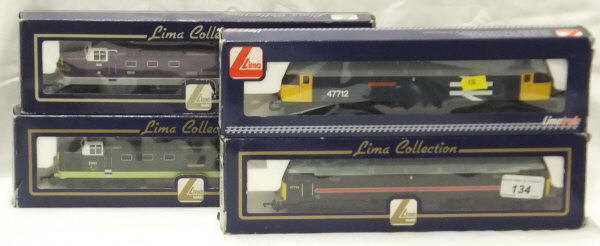 A collection of Lima 00 gauge locomotives including a Diesel Class 47 47710 Fragonset Railways