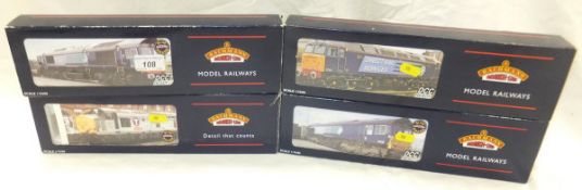 A collection of four Bachmann Branch Line Model Railways 00 gauge locomotives including a Class