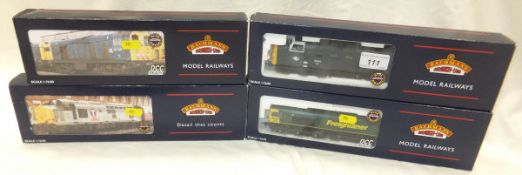 A collection of four Bachmann Branch Line Model Railways 00 gauge locomotives including a Class 55