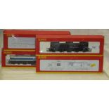 A collection of Hornby 00 gauge locomotives including a DRS-Co.