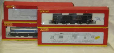 A collection of Hornby 00 gauge locomotives including a DRS-Co.