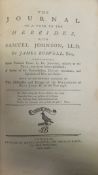 JAMES BOSWELL ESQ "The Journal of a Tour to the Hebrides with Samuel Johnson", 1st Edition,