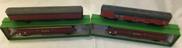 A collection of various Bachmann Branch Line Model Railways 00 gauge rolling stock including four