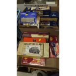 Two boxes of various Corgi commercial vehicles including five various Pickfords,