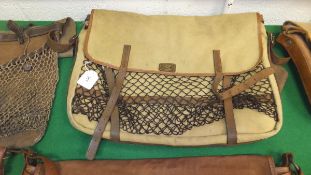 A Pointer leather and canvas game bag