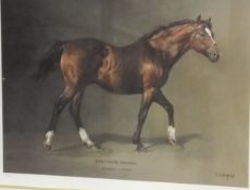 AFTER S L CRAWFORD "Northern dancer", limited edition colour print No'd.