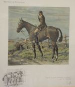 AFTER SNAFFLES (CHARLES JOHNSON-PAYNE) "The gent rat catcher", chromolithograph, signed in pencil,