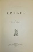 W G GRACE "Cricket", published by J W Arrowsmith, Bristol, 1891,