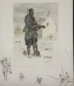 AFTER SNAFFLES (CHARLES JOHNSON-PAYNE) "Le Poilu", chromolithograph,