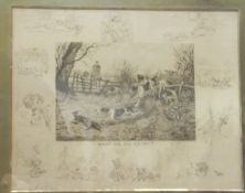 FRANK PATON "Rough and ready" and "Every dog has his day", sepia etchings,