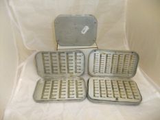 Three Wheatley alloy fly cases,