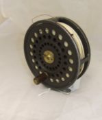 A Hardy "St Aidan" alloy trout reel with maker's plastic pouch CONDITION REPORTS