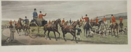 AFTER E A S DOUGLAS "Ten miles from kennels" and "A roadside meet", hunting scenes,