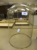 A glass dome CONDITION REPORTS Approx 25cm diameter, 37.