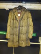 A vintage Maxwell Croft three quarter length rabbit fur coat