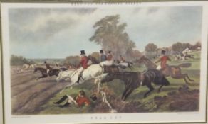 AFTER J F HERRING "Full Cry" and "The Meet", a pair of colour engravings,