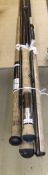 Four assorted fishing rods, to include a Bob Church "Chew Valley" two piece fly rod,