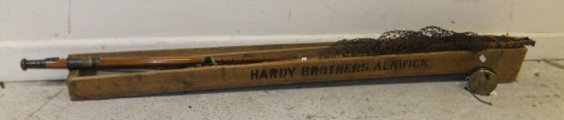 A rare Hardy trout fisherman's fly fishing outfit, housed in a purpose-built Hardy Brothers,