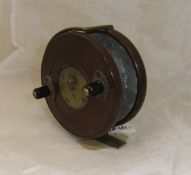 An Improved Nottingham Star Back reel with Heaton latch CONDITION REPORTS Some