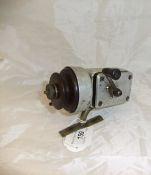 A scratch-built thread line fishing reel in brass,